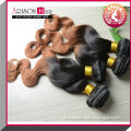 No sheeding ,no tangle ,wholesale price ombre human hair extension cheap full and thick indian remy virgin human hair weft